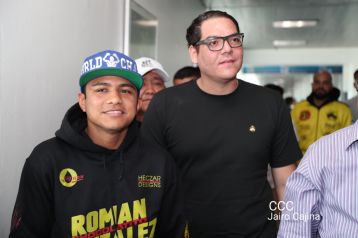 Así recibió Nicaragua a su cinco veces campeón mundial Román "Chocolatito" González