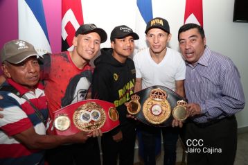 Así recibió Nicaragua a su cinco veces campeón mundial Román "Chocolatito" González