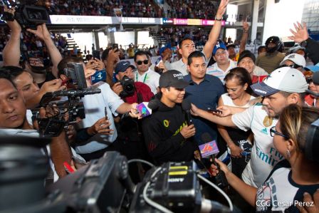 Así recibió Nicaragua a su cinco veces campeón mundial Román "Chocolatito" González