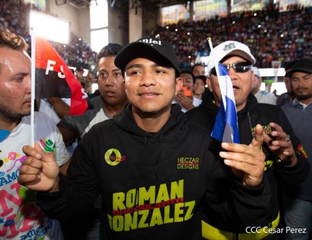 Así recibió Nicaragua a su cinco veces campeón mundial Román "Chocolatito" González