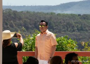 Inauguración del mirador y restaurante El Balcón en el volcán Masaya