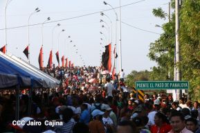 Inauguran puente "El Paso de Panaloya"