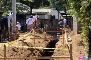 Instalación de Alcantarillado Sanitario en barrio Las Torres (Managua)