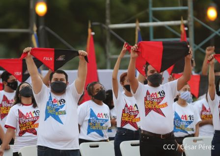 Acto central del 41 Aniversario del Triunfo de la Revolución Popular Sandinista