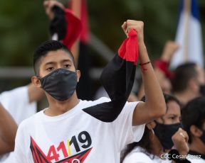Acto central del 41 Aniversario del Triunfo de la Revolución Popular Sandinista