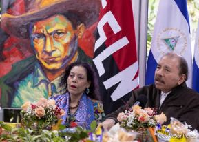 Comandante Daniel Ortega y compañera Rosario Murillo participan en videoconferencia por el 30 aniversario del Foro de São Paulo