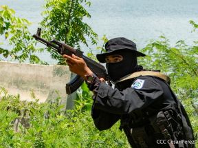 DOEP de la Policía Nacional realiza ejercicios demostrativos