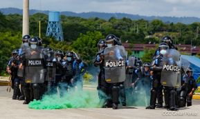 DOEP de la Policía Nacional realiza ejercicios demostrativos