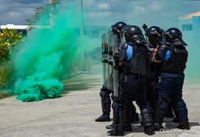 DOEP de la Policía Nacional realiza ejercicios demostrativos