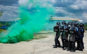 DOEP de la Policía Nacional realiza ejercicios demostrativos