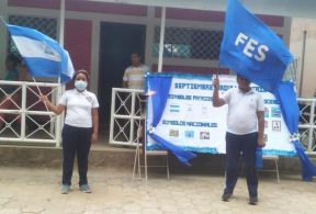 Antorcha Centroamericana de la Libertad recorre municipios de Ocotal, Macuelizo, Totogalpa y Somoto