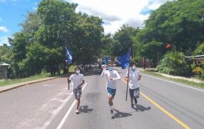 Antorcha Centroamericana de la Libertad recorre municipios de Ocotal, Macuelizo, Totogalpa y Somoto