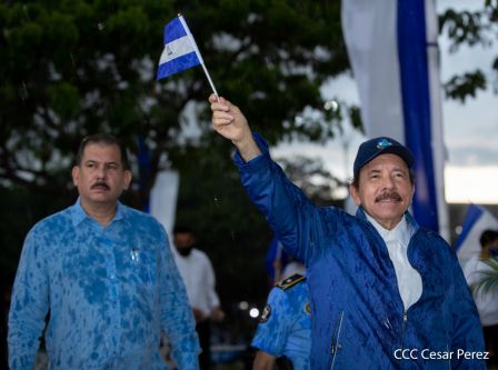 Así fue recibida en Nicaragua la Antorcha Centroamericana de la Libertad y la Paz 