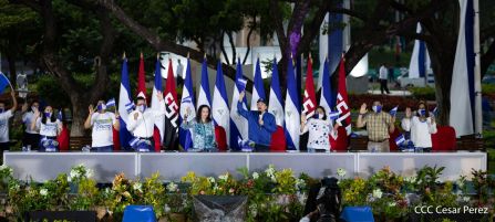 Así fue recibida en Nicaragua la Antorcha Centroamericana de la Libertad y la Paz 