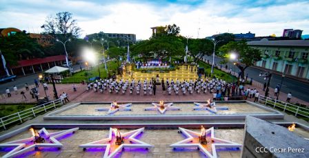 Así fue recibida en Nicaragua la Antorcha Centroamericana de la Libertad y la Paz 