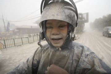 Erupción del Monte Kleud en Indonesia