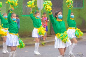 Desfiles escolares en homenaje a la Batalla de San Jacinto y al 199 aniversario de la Independencia de Centroamérica