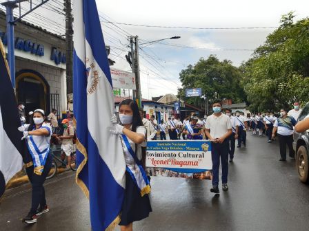 Desfiles escolares en homenaje a la Batalla de San Jacinto y al 199 aniversario de la Independencia de Centroamérica