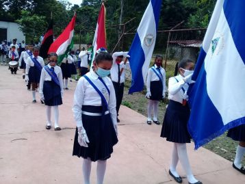 Desfiles escolares en homenaje a la Batalla de San Jacinto y al 199 aniversario de la Independencia de Centroamérica
