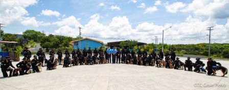 Nuestra Policía Nacional y su técnica canina para reforzar la seguridad ciudadana en Nicaragua