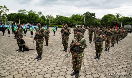 Acto de apertura del Plan de Protección y Seguridad a la Cosecha Cafetalera en Managua