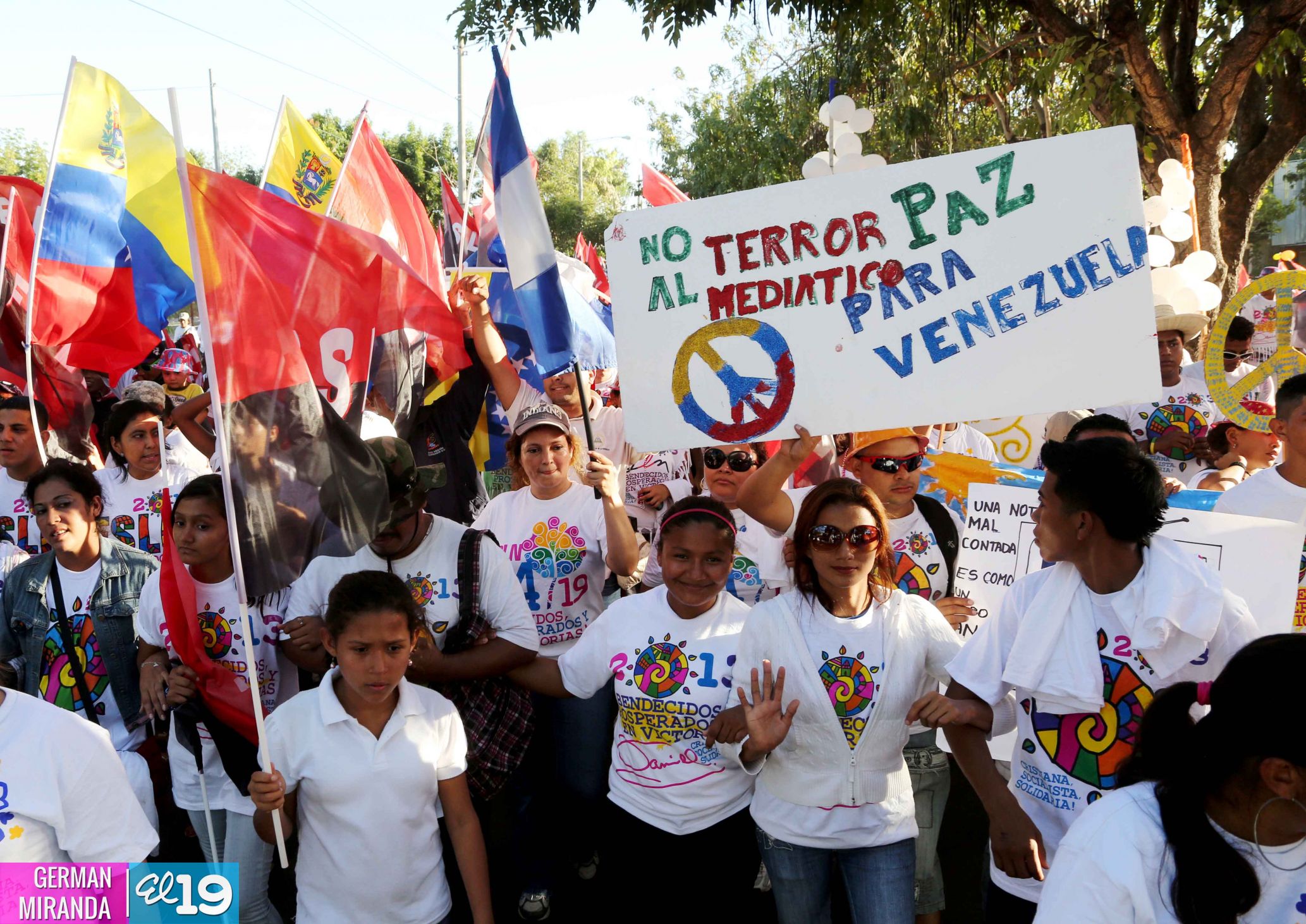 Juventud realiza caminata en honor al General Sandino