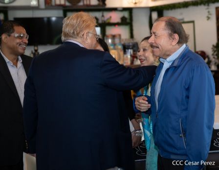 Así fue el encuentro del Presidente Daniel  y la Compañera Rosario con el Presidente de Honduras