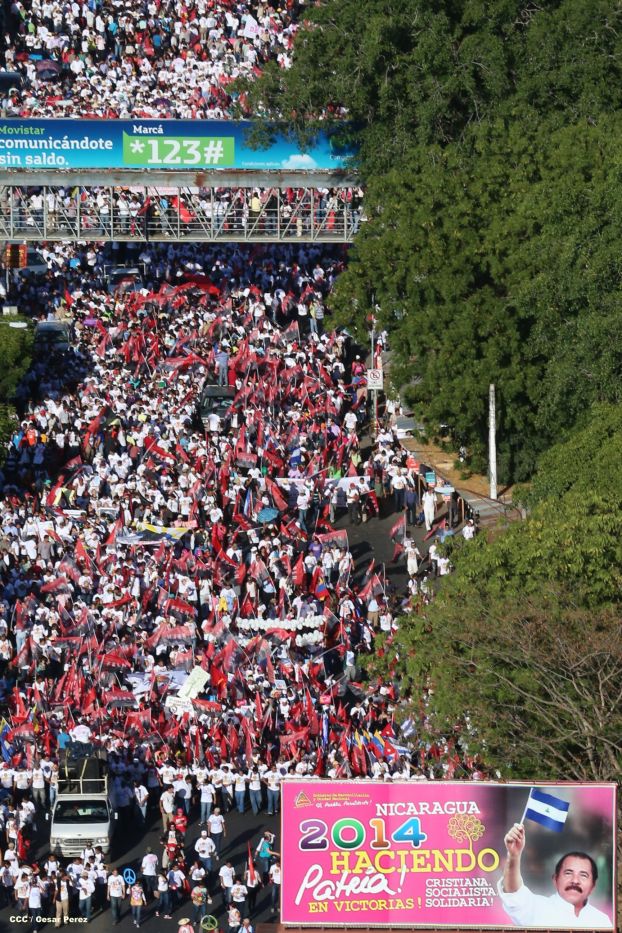 Juventud realiza caminata en honor al General Sandino (FOTOS AÉREAS)