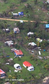 Recorrido aéreo´de exploración de Ineter y Marena por zonas afectadas por huracanes Eta y Iota