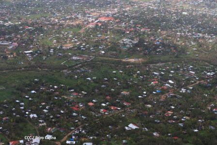 Recorrido aéreo´de exploración de Ineter y Marena por zonas afectadas por huracanes Eta y Iota