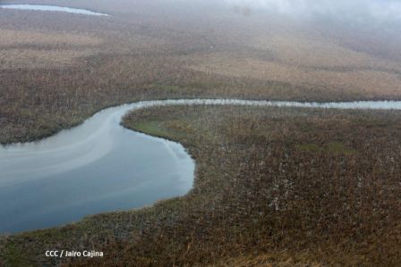 Recorrido aéreo´de exploración de Ineter y Marena por zonas afectadas por huracanes Eta y Iota