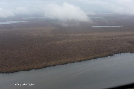 Recorrido aéreo´de exploración de Ineter y Marena por zonas afectadas por huracanes Eta y Iota