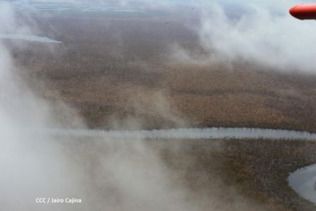 Recorrido aéreo´de exploración de Ineter y Marena por zonas afectadas por huracanes Eta y Iota
