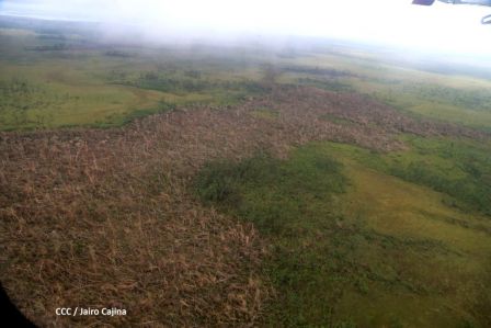 Recorrido aéreo´de exploración de Ineter y Marena por zonas afectadas por huracanes Eta y Iota