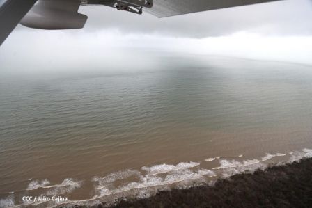 Vista aérea de Bilwi ,Prinzapolka  y Alamikamba despues del paso de dos huracanes