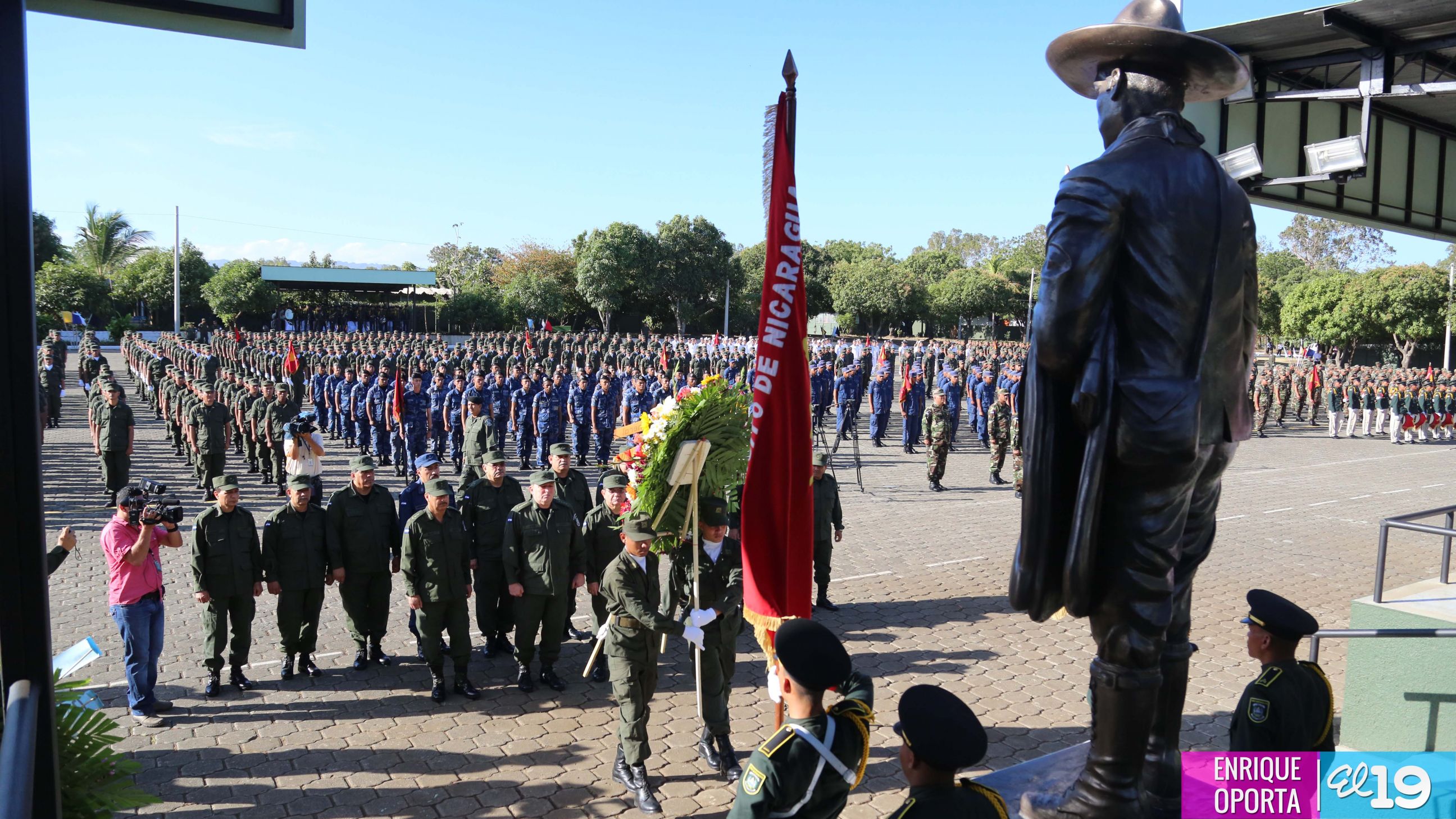 Ejército de Nicaragua rinde homenaje a Sandino a 80 años de su tránsito a la inmortalidad