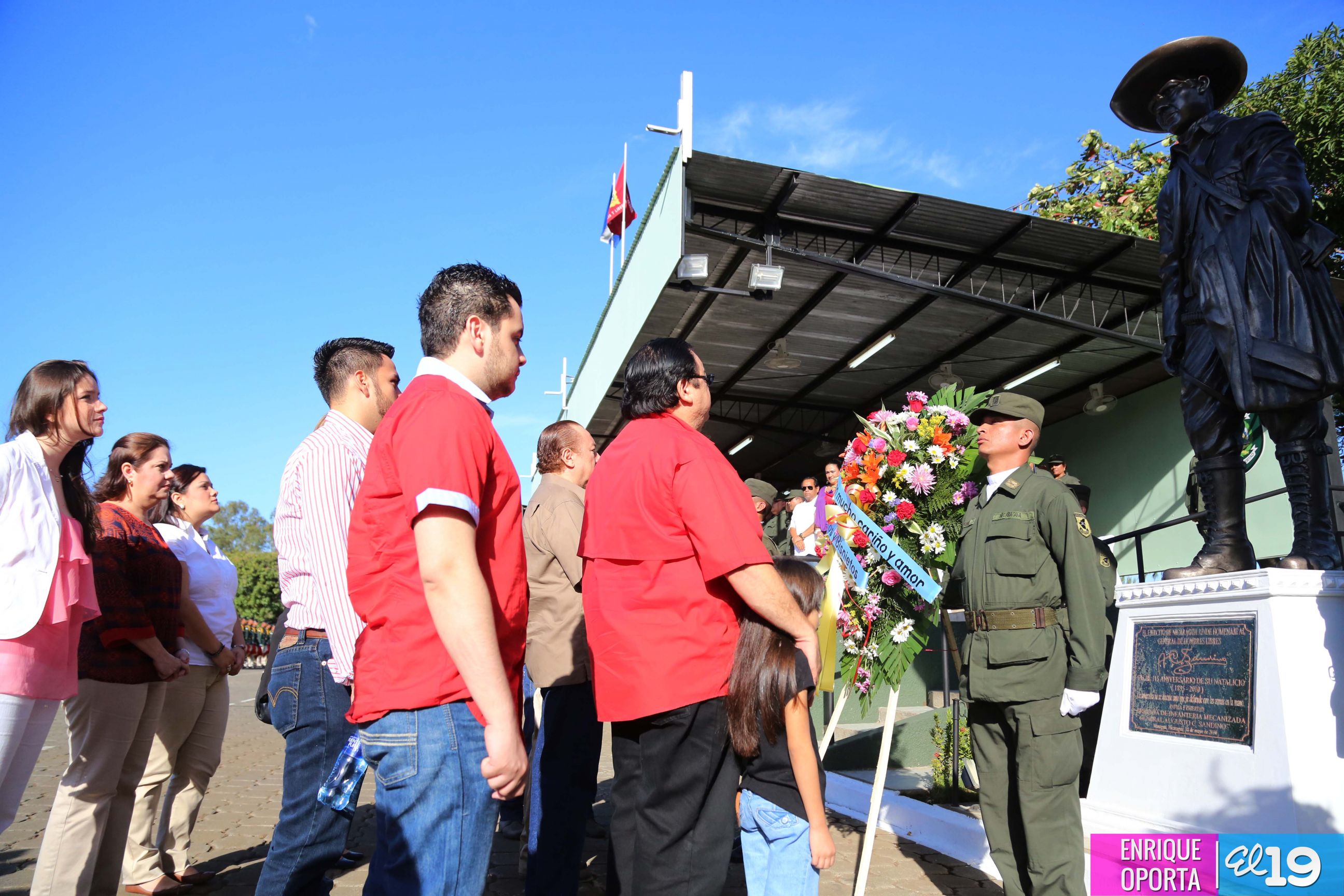 Ejército de Nicaragua rinde homenaje a Sandino a 80 años de su tránsito a la inmortalidad
