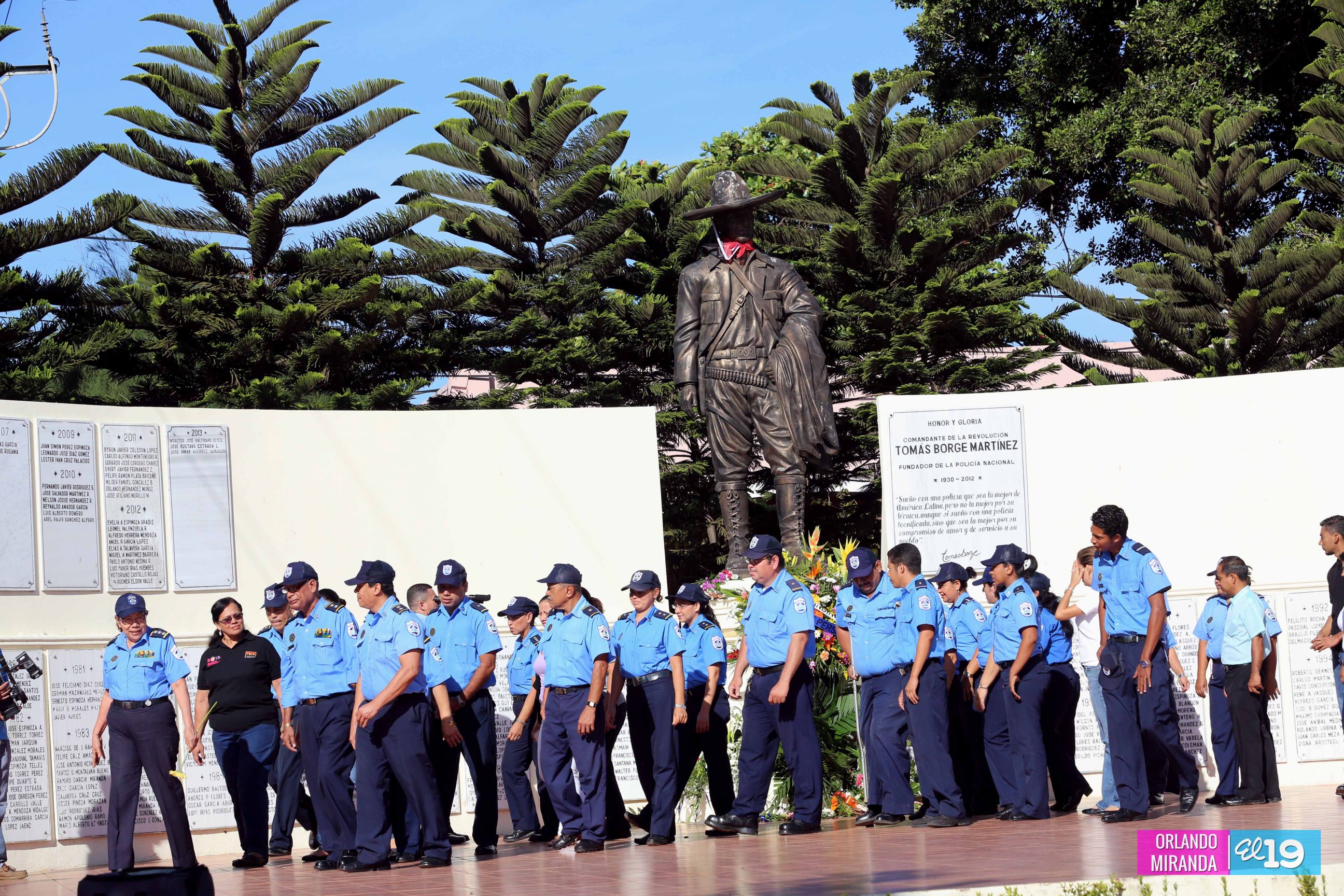 Policía Nacional rinde homenaje al General Sandino