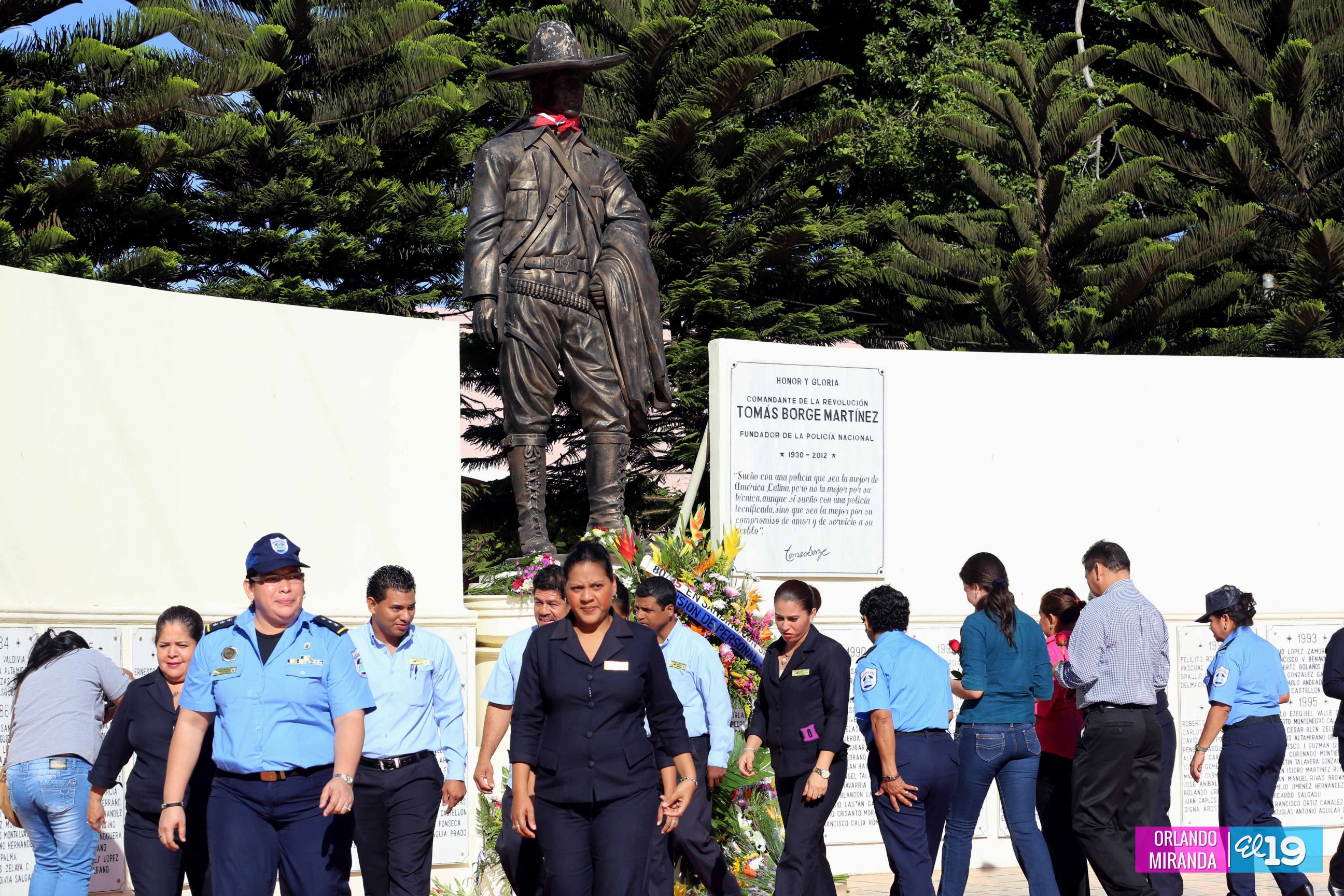 Policía Nacional rinde homenaje al General Sandino