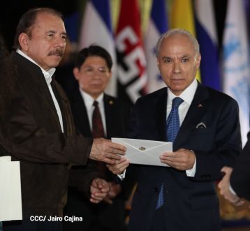 Embajadores presentan Cartas Credenciales al Presidente Daniel Ortega y a la Vicepresidenta Rosario Murillo