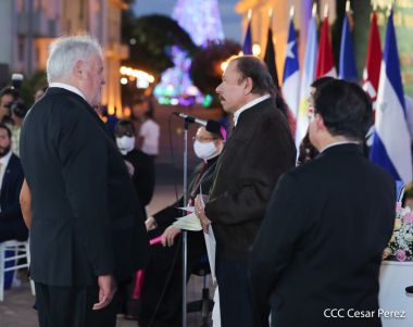 Embajadores presentan Cartas Credenciales al Presidente Daniel Ortega y a la Vicepresidenta Rosario Murillo