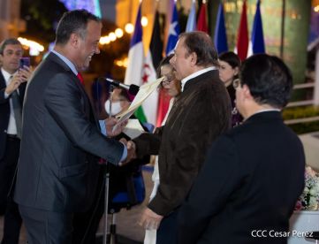 Embajadores presentan Cartas Credenciales al Presidente Daniel Ortega y a la Vicepresidenta Rosario Murillo