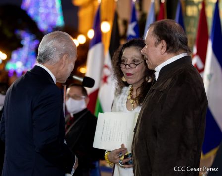 Embajadores presentan Cartas Credenciales al Presidente Daniel Ortega y a la Vicepresidenta Rosario Murillo