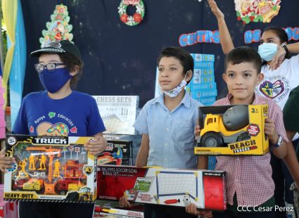 Niños continúan recibiendo juguetes en todo Nicaragua