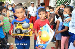 Niños continúan recibiendo juguetes en todo Nicaragua