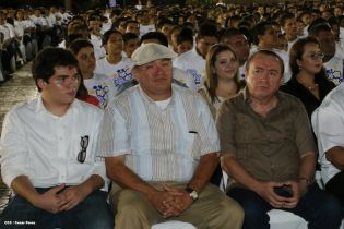 Daniel y Rosario en acto del 80 Aniversario del Tránsito a la Inmortalidad del General Augusto C. Sandino