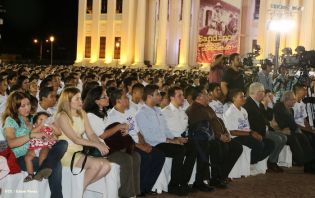 Daniel y Rosario en acto del 80 Aniversario del Tránsito a la Inmortalidad del General Augusto C. Sandino
