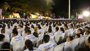 Daniel y Rosario en acto del 80 Aniversario del Tránsito a la Inmortalidad del General Augusto C. Sandino