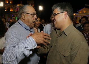 Daniel y Rosario en acto del 80 Aniversario del Tránsito a la Inmortalidad del General Augusto C. Sandino