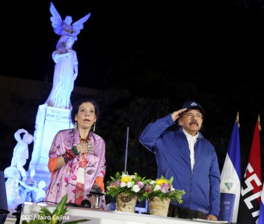 Encuentro del Presidente Daniel  y la Compañera Rosario con las Familias de nuestra Nicaragua Bendita 